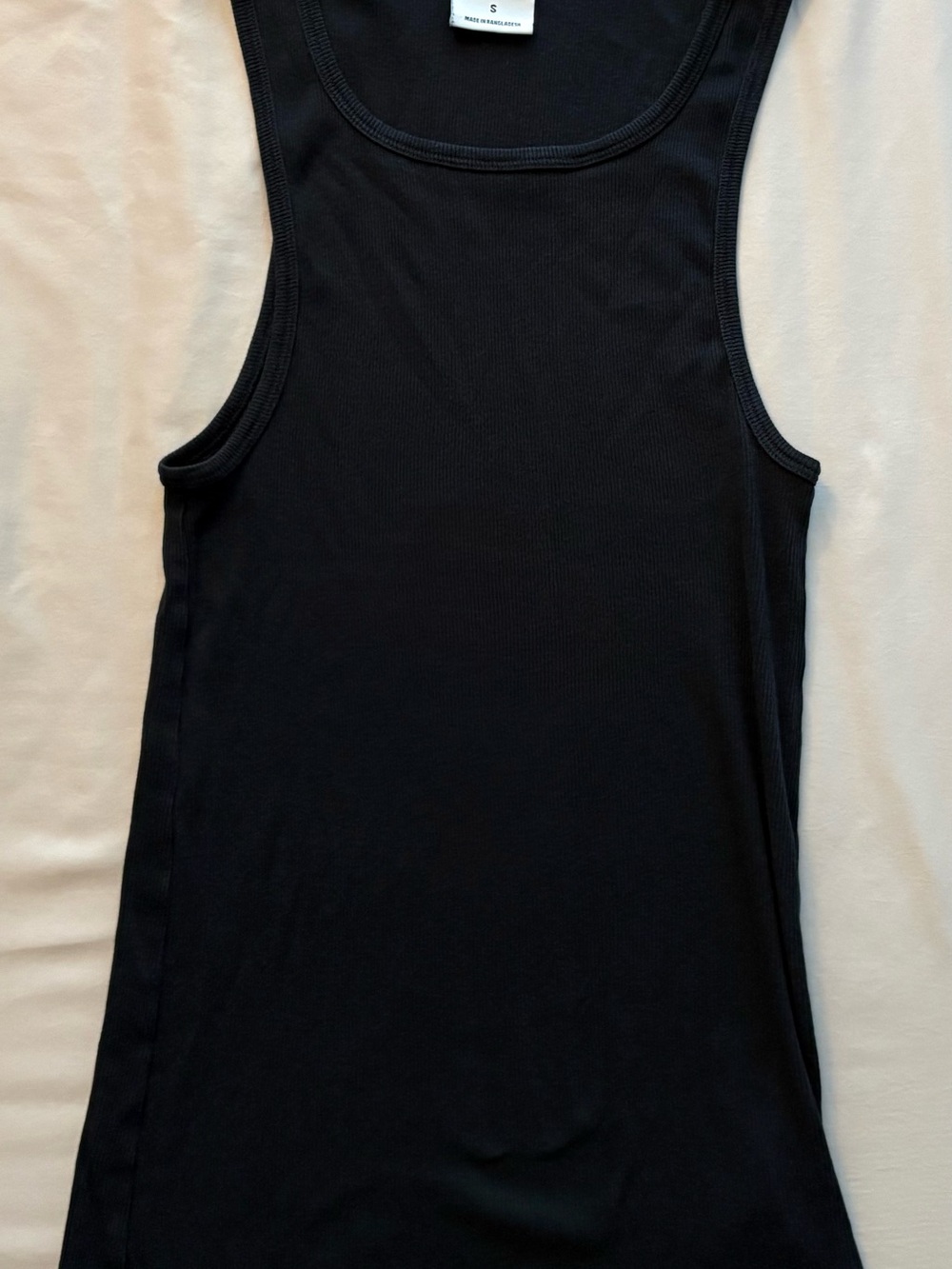 Gymshark Black Ribbed Muscle Tank